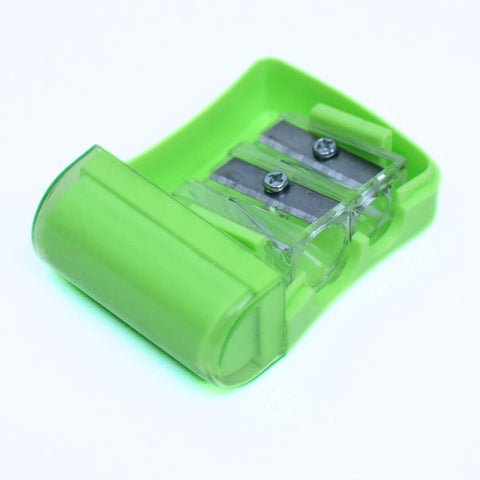 Green Pencil Sharpener with Clear Case