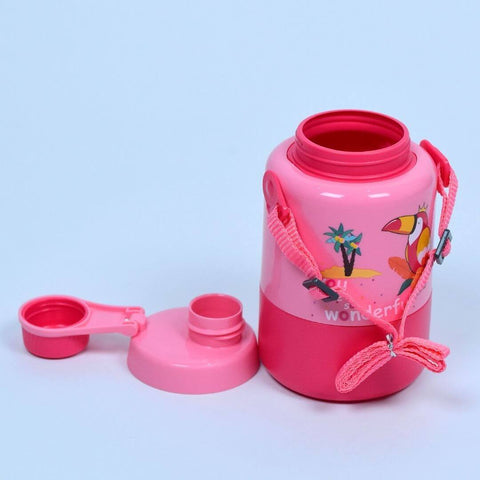 Bird 1000 ml Water Bottle for Kids - Bird Themed, Leak-Proof, BPA-Free, with Straps