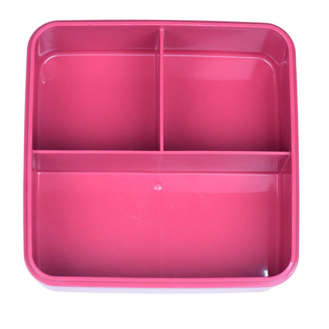 1000 ml 3 Compartment Leak-Proof Lunch Box with Spoon and Chopsticks