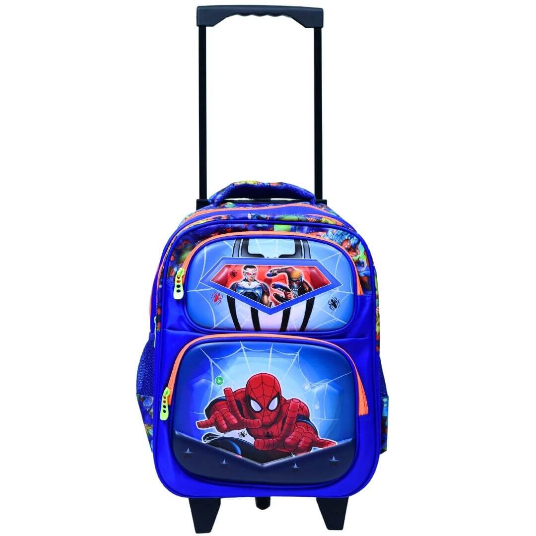 16 Inch Spiderman Trolley School Bag - Perfect for Little Webslingers on the Go