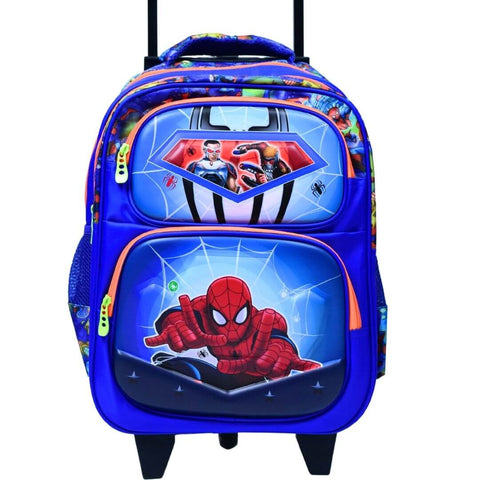 16 Inch Spiderman Trolley School Bag - Perfect for Little Webslingers on the Go