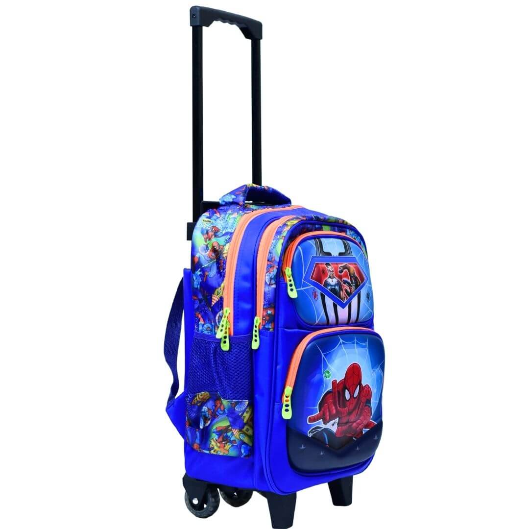 16 Inch Spiderman Trolley School Bag - Perfect for Little Webslingers on the Go