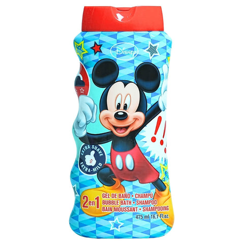 Disney Mickey Mouse 2-in-1 Bubble Bath & Shampoo | Extra Mild | 475ml