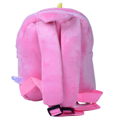 10 Inch Pink Unicorn Pre-School Bag with Detachable Stuffed Toy