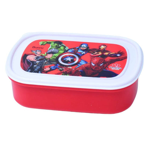 Avengers Single Compartment Lunch Box with Spoon, Fork, and Small Food Container