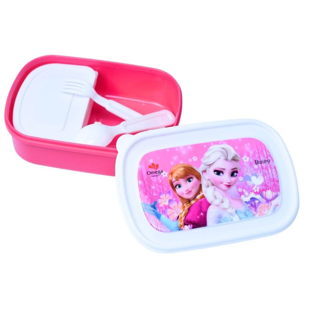 Barbie Single Compartment Lunch Box with Utensils