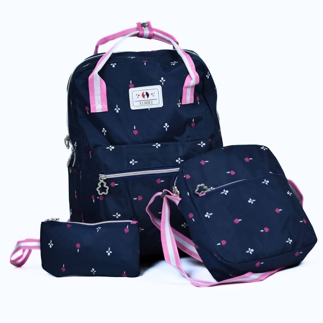 New Flower 17 Inch School Bag - The Ultimate Backpack for Students!