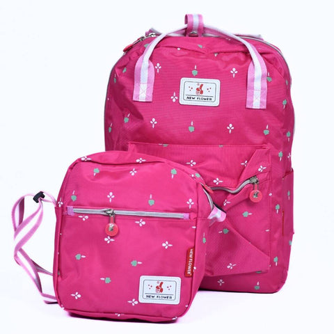 New Flower 17 Inch School Bag - The Ultimate Backpack for Students!