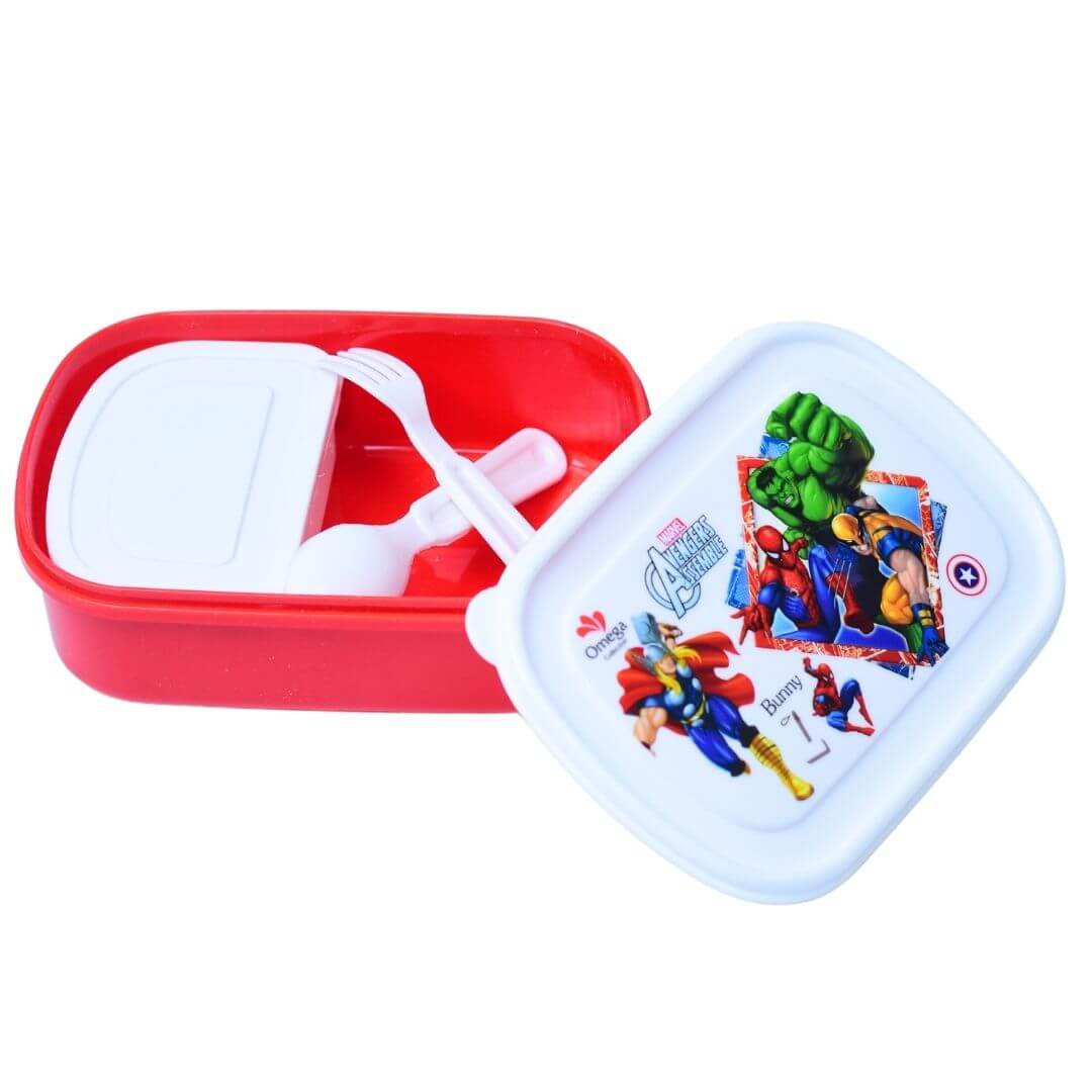 Avengers Single Compartment Lunch Box with Utensils