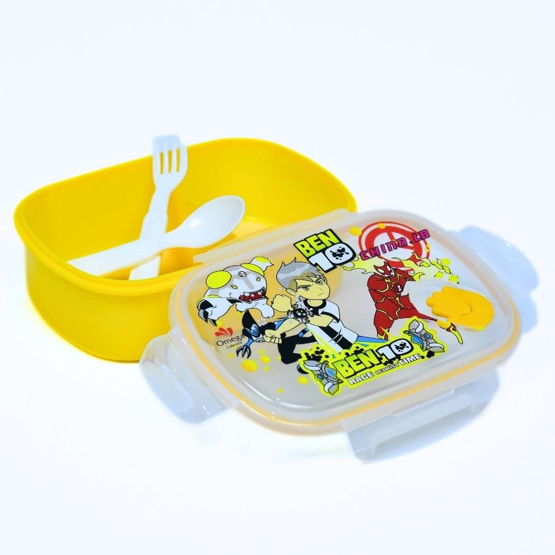 Ben 10 Bento Lunch Box with Spoon and Fork