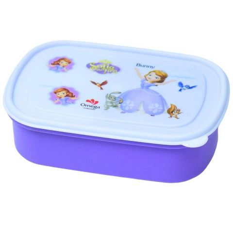 Sofia the First Single Compartment Lunch Box with Utensils and Food Container