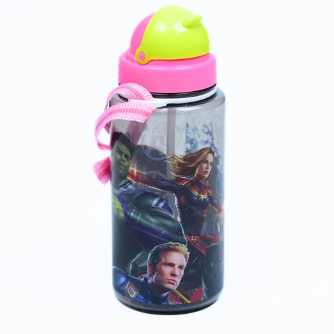 350ml Plastic Avengers Characters Water Bottle for Kids - Pakistan