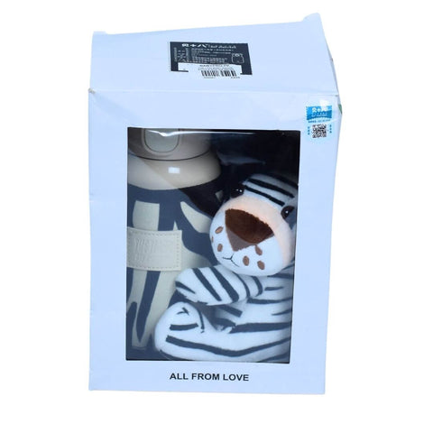 530ml Water Bottle with Stuffed Tiger | Stay Hydrated and Show Your Love of Tigers