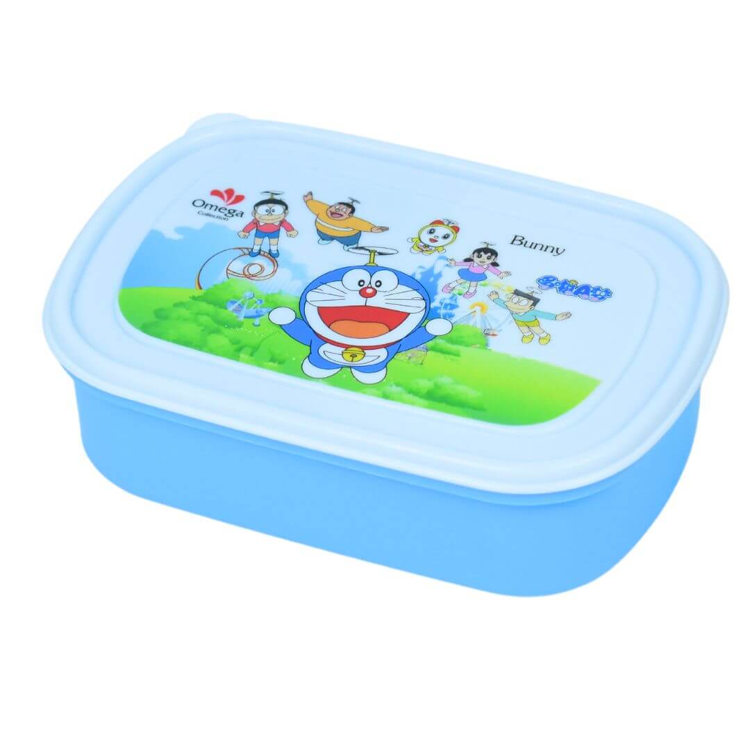 Doraemon Lunch Box with Fork and Spoon