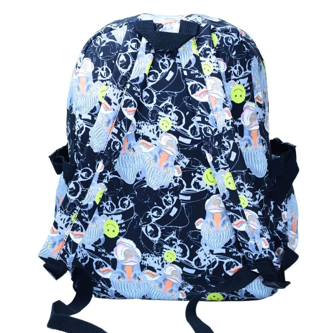 17-Inch School Backpack with Smiley Face