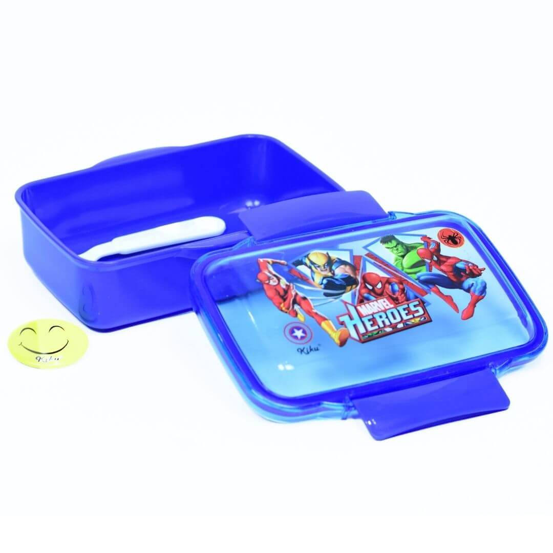 HERDES Marvel Avengers Endgame Lunch Box with Badge - Keep Your Food Fresh and Secure.