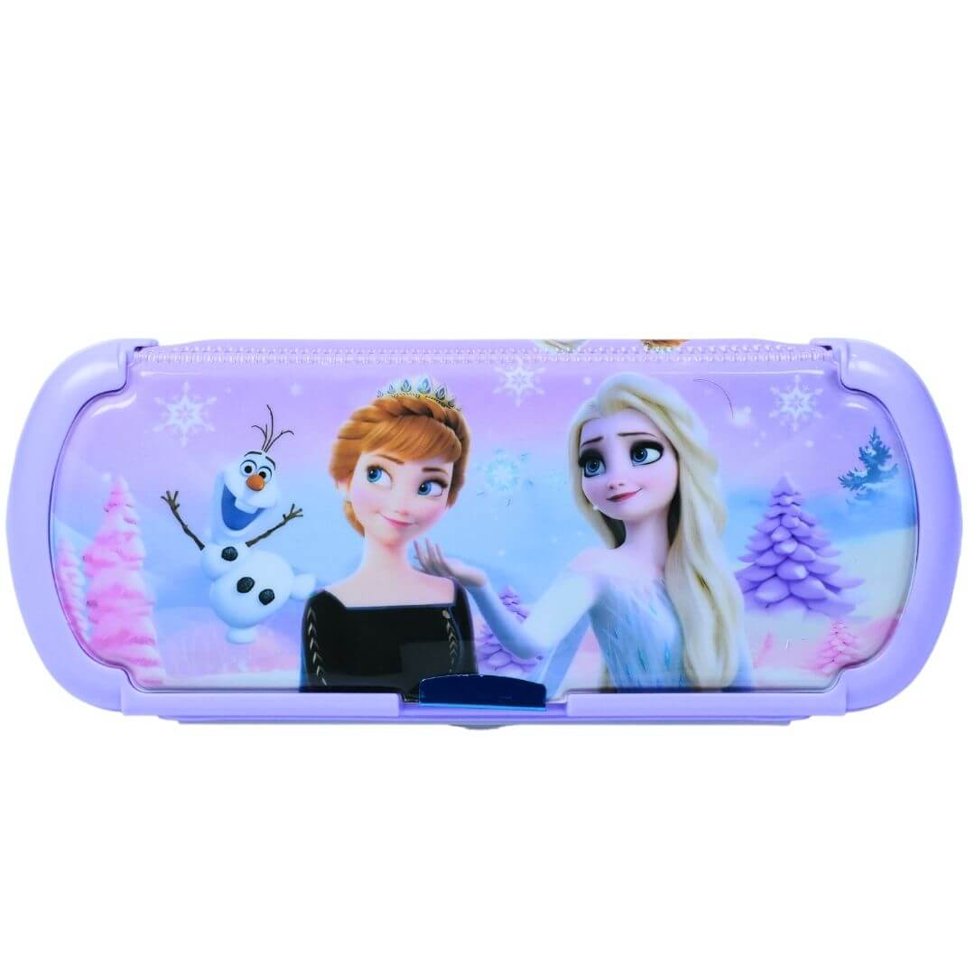 Frozen Multifunctional Pencil Case | Durable ABS Plastic | Large Capacity | Perfect for School Supplies