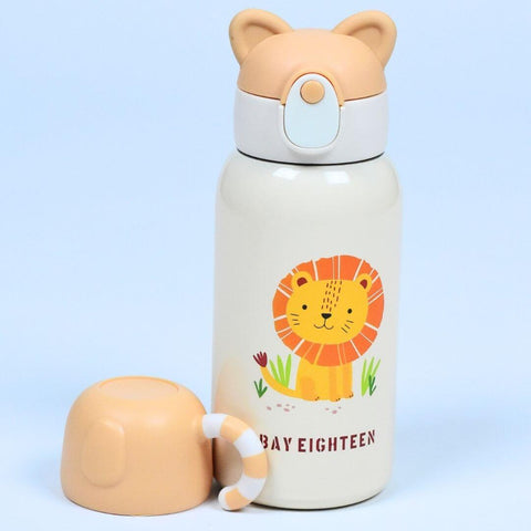 530ml Water Bottle with Stuffed Tiger | Stay Hydrated and Show Your Love of Tigers