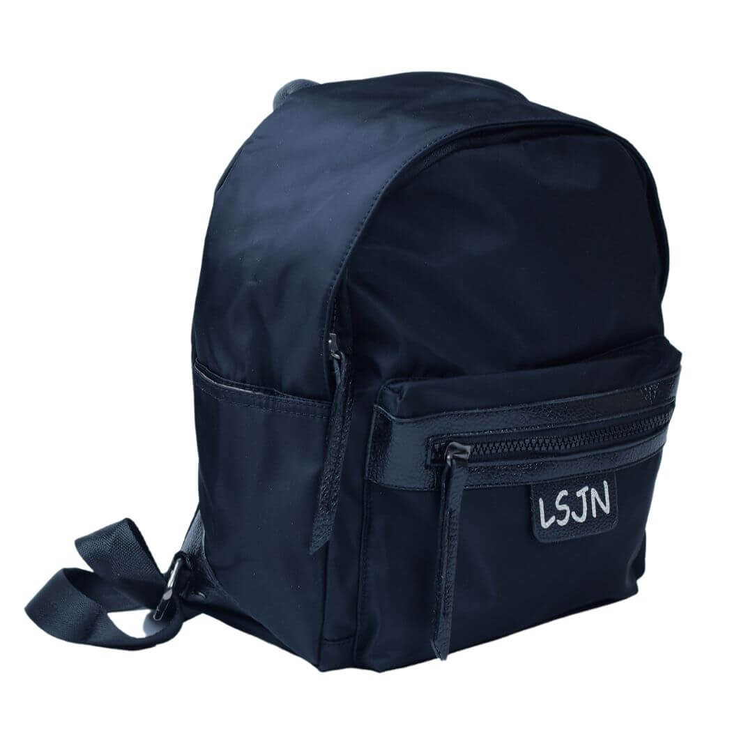 12 Inch Black (Small) Backpack for University Going Girls