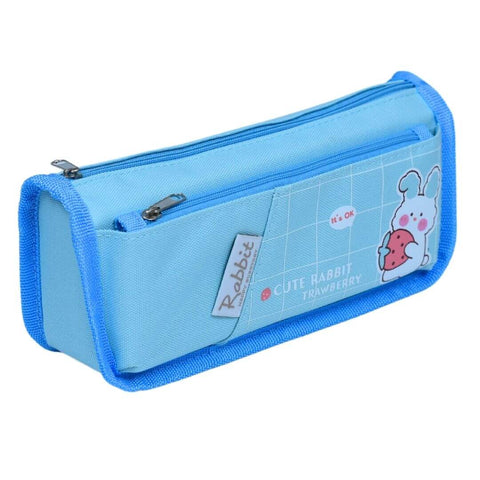 Attractive and Fancy Canvas Fabric Zipper Pencil Case - The Perfect Way to Organize Your Stationery Supplies in Style