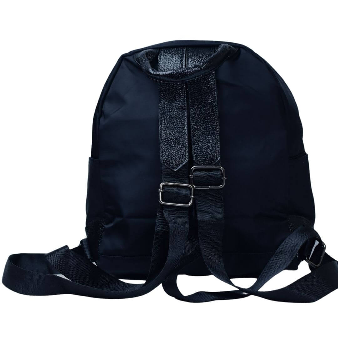 12 Inch Black (Small) Backpack for University Going Girls