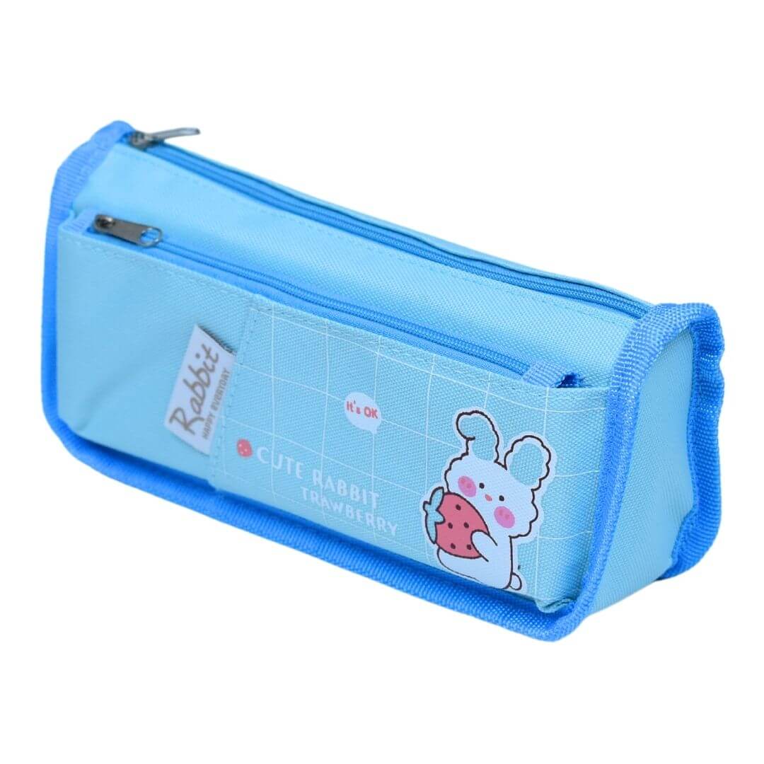 Attractive and Fancy Canvas Fabric Zipper Pencil Case - The Perfect Way to Organize Your Stationery Supplies in Style