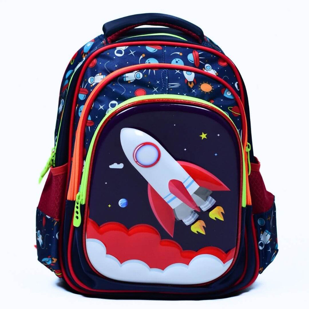 School bag space incl. rocket + shops astronaut