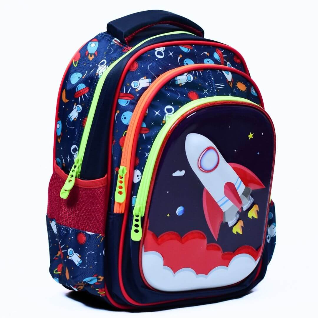 14 Inch Astronaut Suit Rocket Launcher School Bag - Perfect for Little Astronauts on the Go!