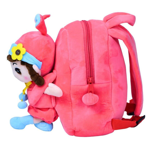 10-Inch Pretty Angela pre-School Bag with Detachable Stuffed Toy