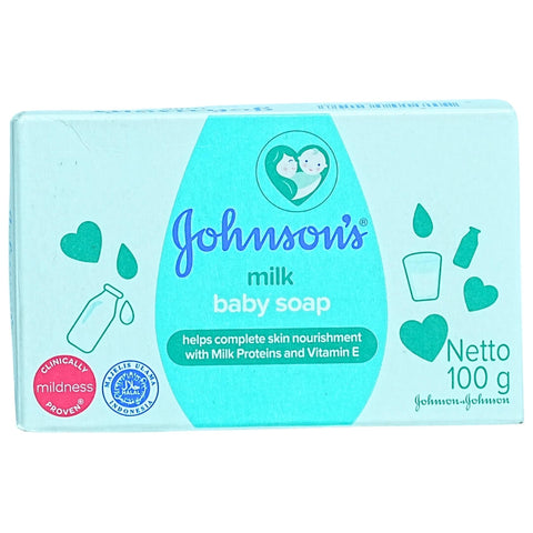 Johnson's Milk Baby Soap (100g) - Nourishing & Gentle Cleansing for Baby's Skin