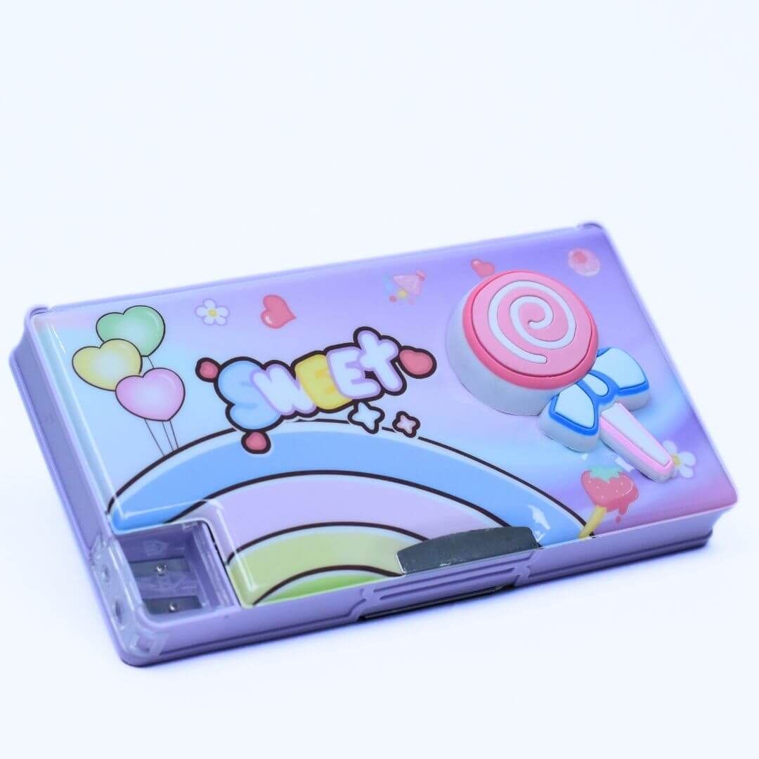 Multi-Function Large Magnet Geometry Box with Attractive Rubber Character - The Perfect Way to Organize Your Geometry Supplies and Keep Your Tools Secure