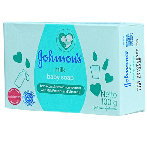 Johnson's Milk Baby Soap (100g) - Nourishing & Gentle Cleansing for Baby's Skin