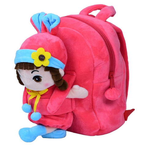 10-Inch Pretty Angela pre-School Bag with Detachable Stuffed Toy