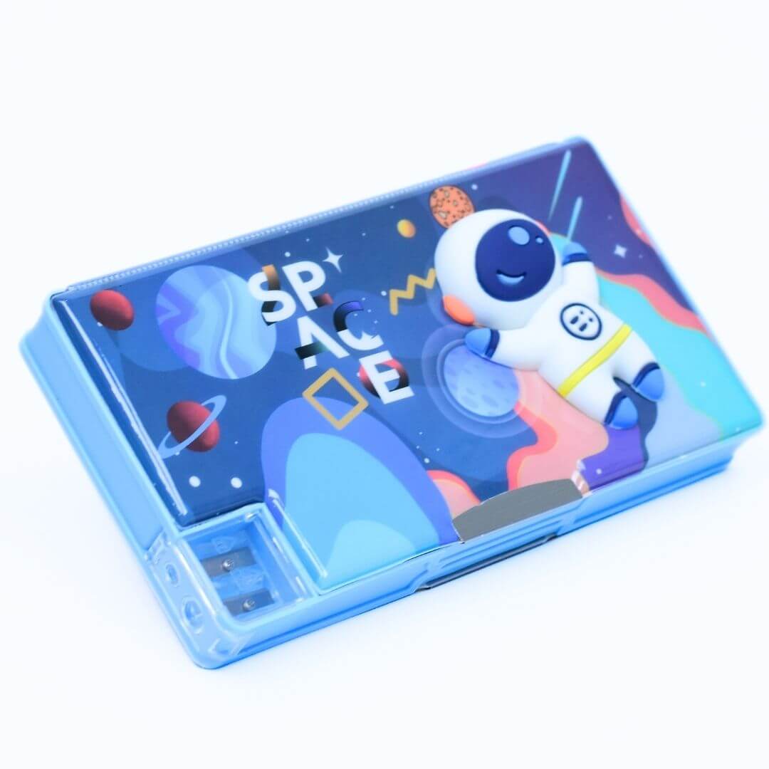 Multi-Function Large Magnet Geometry Box with Attractive Rubber Character - The Perfect Way to Organize Your Geometry Supplies and Keep Your Tools Secure