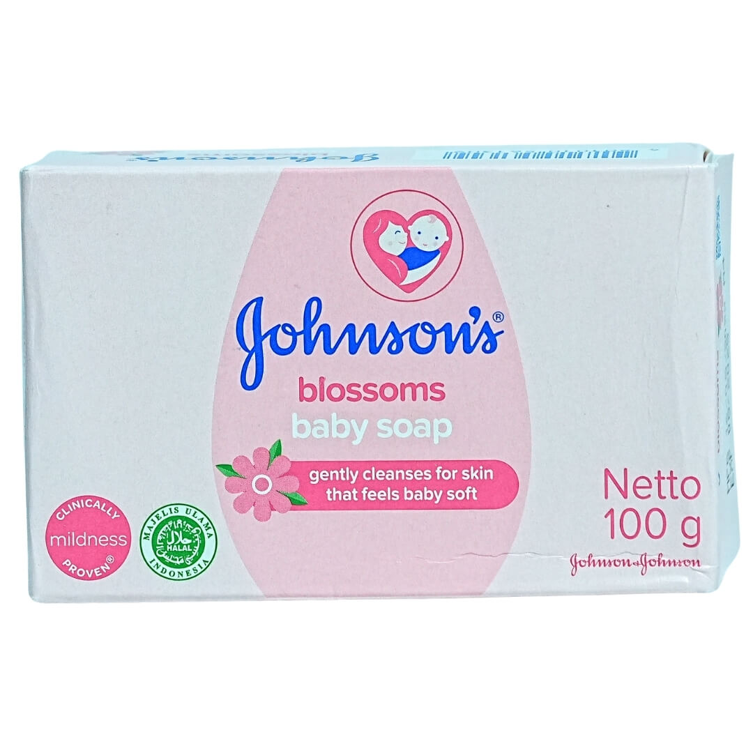 Johnson's Blossoms Baby Soap (100g) - Gentle Cleansing for Soft & Smooth Skin