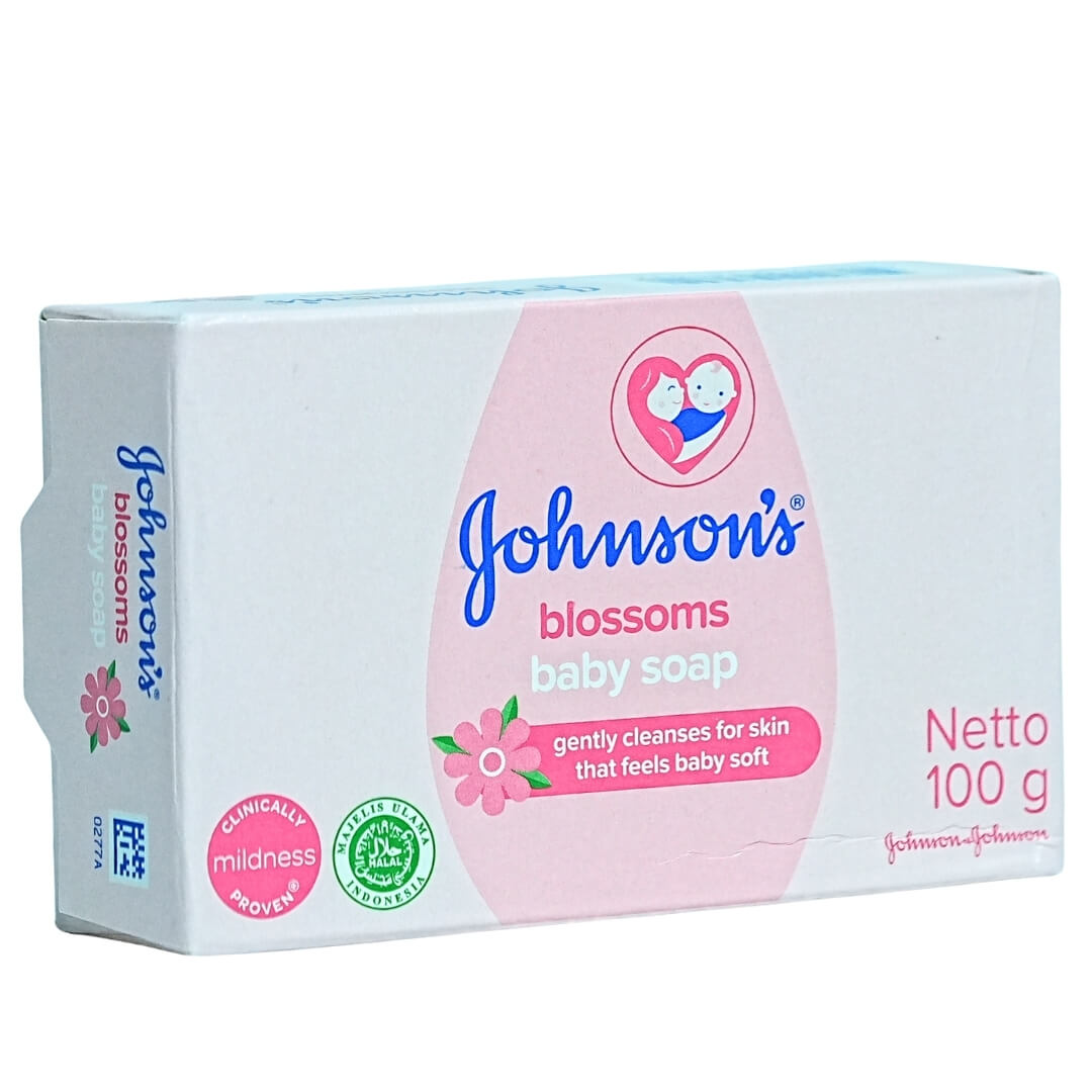 Johnson's Blossoms Baby Soap (100g) - Gentle Cleansing for Soft & Smooth Skin