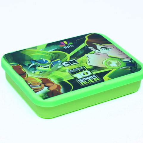 Ben 10 Ultimate Alien Lunch Box with Three Compartments and Spoon and Fork