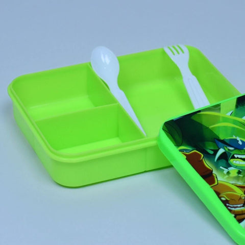 Ben 10 Ultimate Alien Lunch Box with Three Compartments and Spoon and Fork