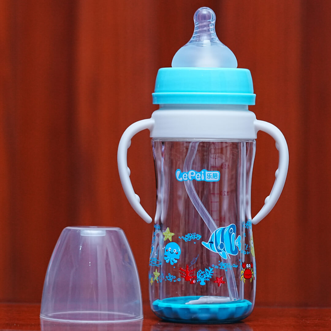 Glass Baby Bottle | 180ml | Wide Neck | BPA Free (Pakistan)