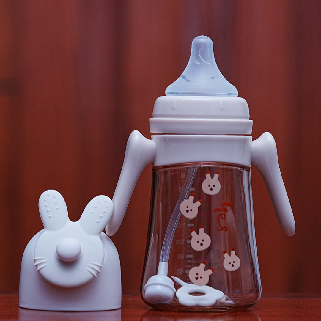 240ml PPSu Anti-Colic Baby Feeding Bottle with Cute Rabbit Design