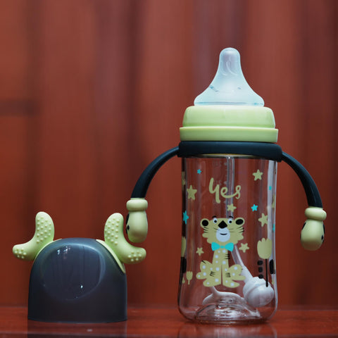 240ml PPSu Anti-Colic Baby Feeding Bottle with Cute Animal Design