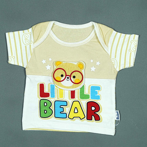 Little Bear Newborn Outfit (3 Pcs) – Soft Cotton Infant Set with Cap & Pants | Babypro.pk