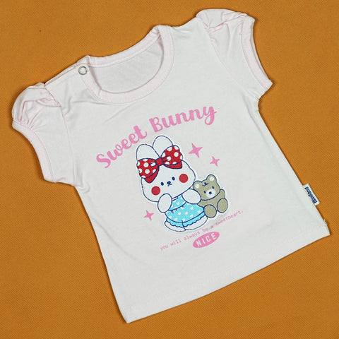 Sweet Bunny 3-Piece Baby Set – Soft Cotton Outfit with Adorable Bunny & Bear Print | Babypro.pk