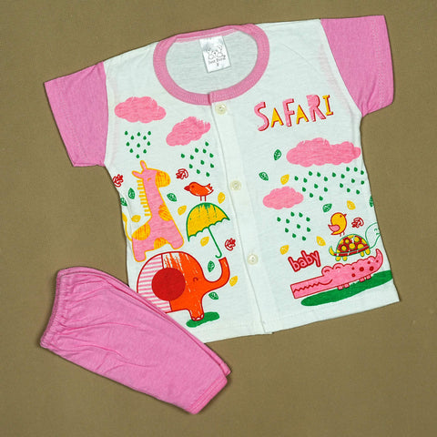 Little Fox 3-Piece Baby Set – Soft Cotton Outfit with Adorable Fox Print | Made in Thailand | Babypro.pk