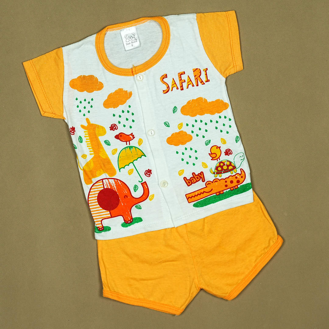 Little Fox 3-Piece Baby Set – Soft Cotton Outfit with Adorable Fox Print | Made in Thailand | Babypro.pk