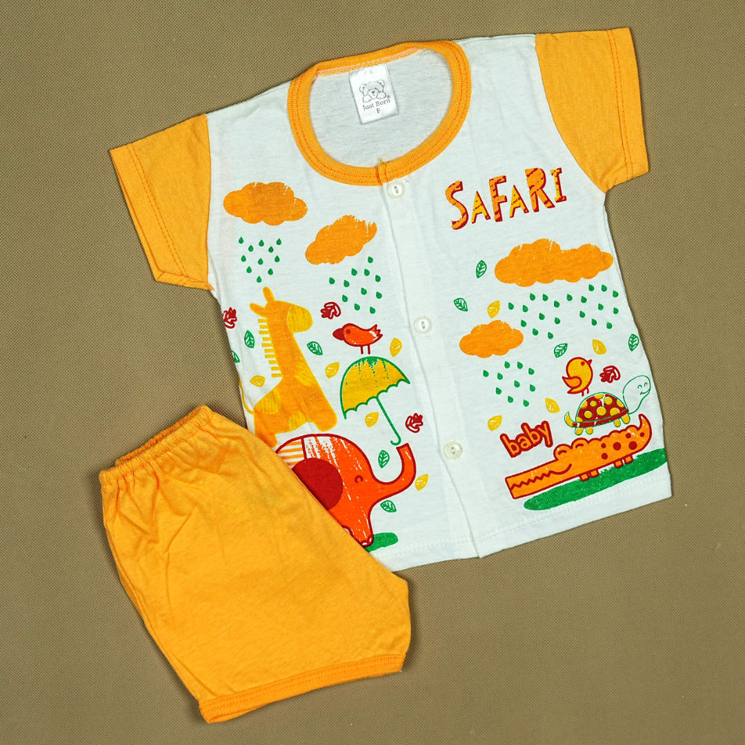 Little Fox 3-Piece Baby Set – Soft Cotton Outfit with Adorable Fox Print | Made in Thailand | Babypro.pk