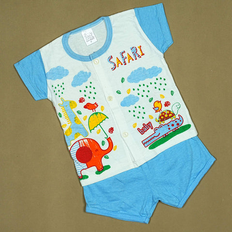 Little Fox 3-Piece Baby Set – Soft Cotton Outfit with Adorable Fox Print | Made in Thailand | Babypro.pk