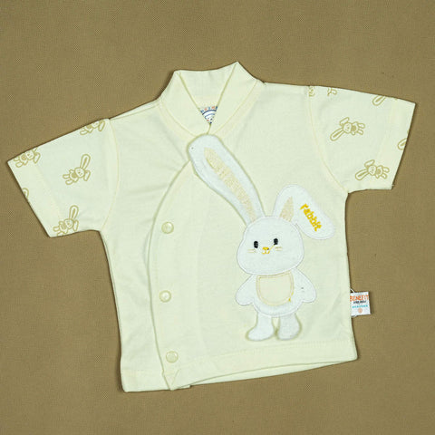 Bunny Fun Baby Outfit Set (3 Pcs) – Soft Cotton Shirt, Pants & Cap with Adorable Rabbit Print | Babypro.pk