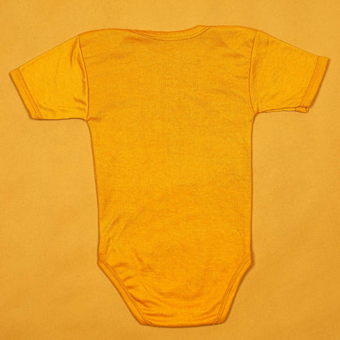 "I ❤️ Papa" Baby Onesie - Soft Cotton Romper in Mustard Yellow for Newborn Boys & Girls | Babypro.pk