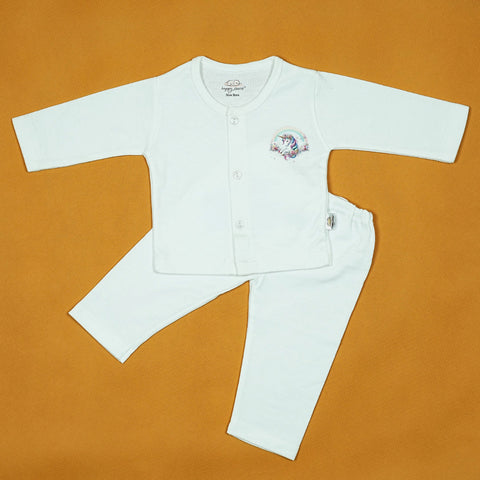 Dreamy Unicorn 2-Piece Baby Set – Soft Cotton Shirt & Pants for Newborns | Babypro.pk